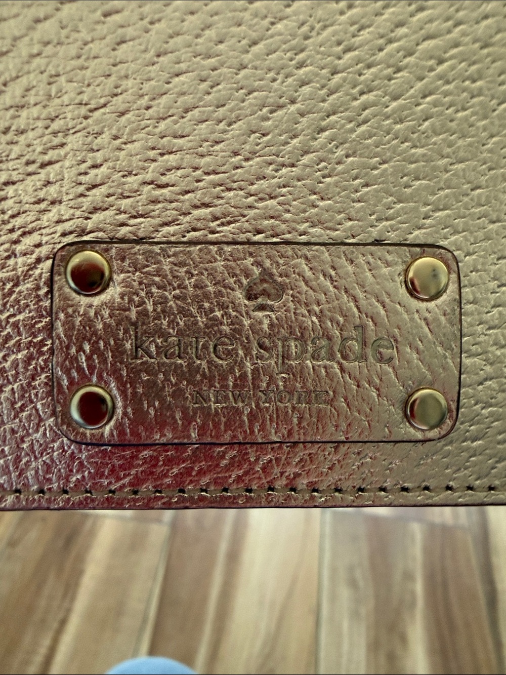 kate spade Rose Gold Metallic Passport Cover - Picture 2 of 6